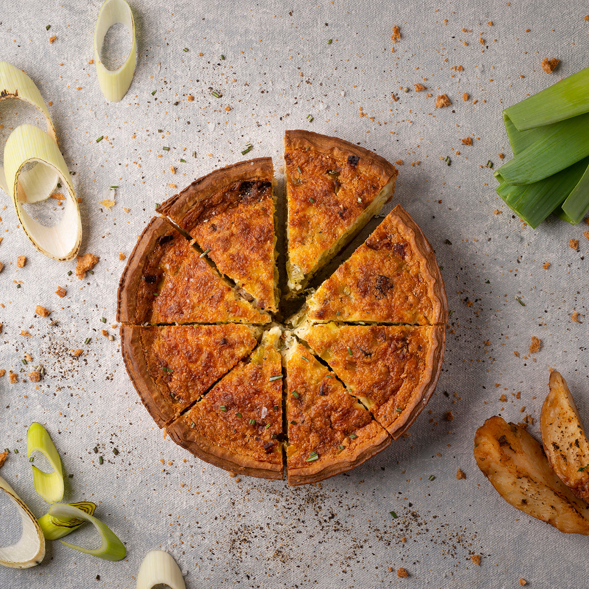 Bacon & Leek Quiche