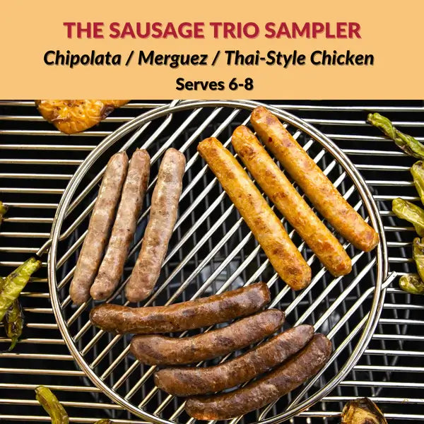 Trio Sample Sausage Trio Sampler - Varied Flavors | Dufour Gourmet