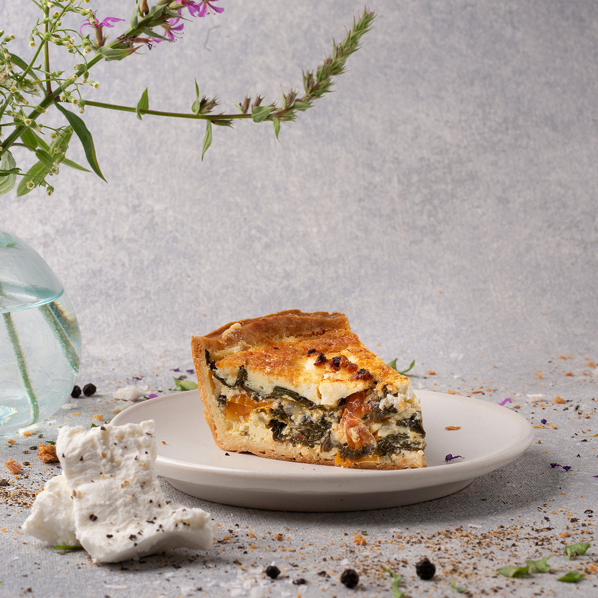 Spinach and Goat Cheese Quiche